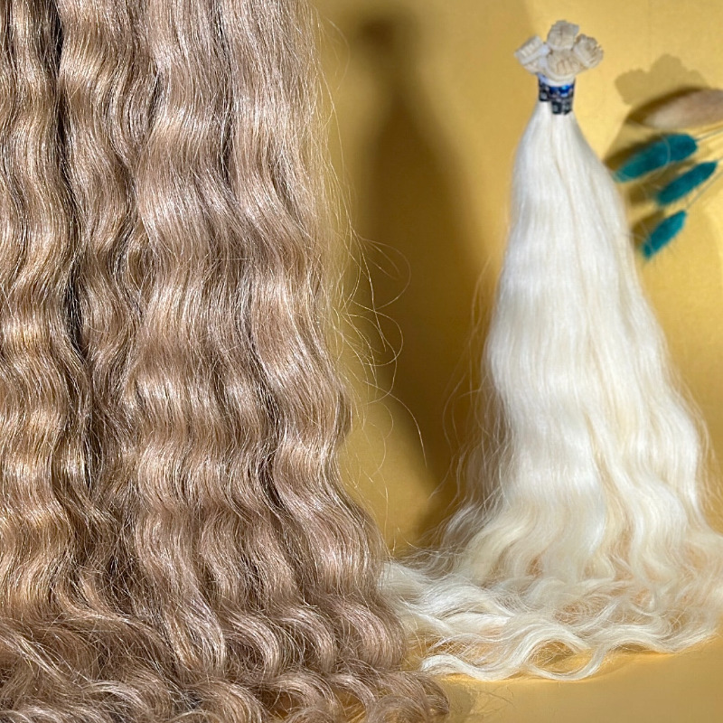 Волосы для капсульного наращивания кудри lux, фото 1